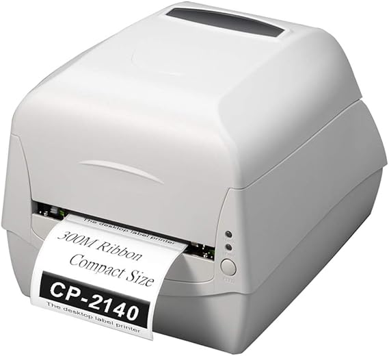 Thermal Sticker Printer for Barcode Labels, High Efficiency 50-101.6mm/s Transfer Printing Machine for Clothing Tags, Jewellery Labels, Coated Paper