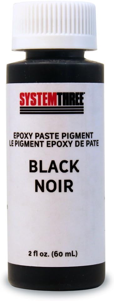 System Three Epoxy Pigment Concentrates, 2 Oz Bottle, Black