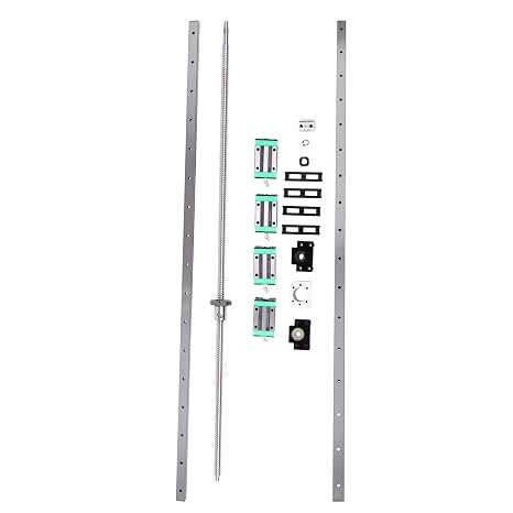 Complete SFU1605 Ballscrew and HGR20 Linear Rail Kit Plug-and-Play for Industrial Machinery, DIY CNC