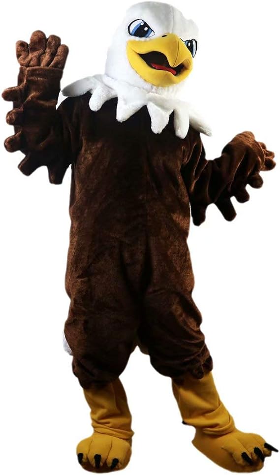 Eagle Bird Costume Mascot Cartoon For Life Size Full Body Character Outfits