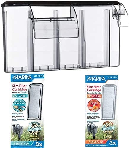 Marina Aquarium S20 Power Filter and Media Bundle