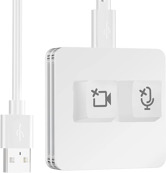 USB Meeting Mute Button Compatible with Microsoft Teams Mute Button (macOS-System)