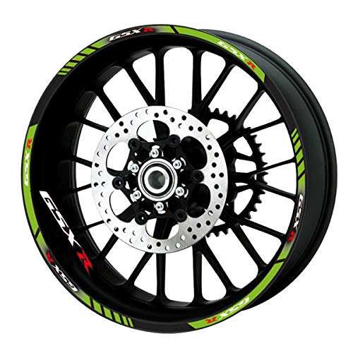 12 X Thick Edge Outer Rim Sticker Stripe Wheel Decals FIT All Suzuki GSXR 250 400 600 1000 750 GSXR1000R GSXR1000 GSXR600 750
