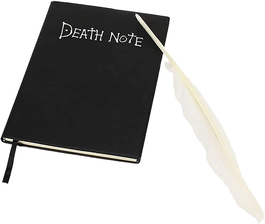 Death Notebook, Includes Feather Pen, Death Notebook, Cosplay Notebook, Large, Accessories, Costume Accessories, Tools, Notebook, Stationery, Students, High School Students, Writing, Everyday Use