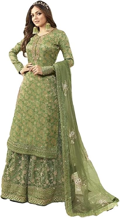 Nimbark Indian Pakistani Ready to Wear Ethnic Wear Wedding Wear Sharara Style Salwar Suit for Women