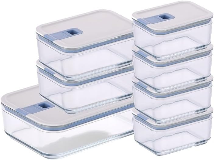 Neoflam Perfect Seal Cam Saklama Kabı Seti, 7 Parça