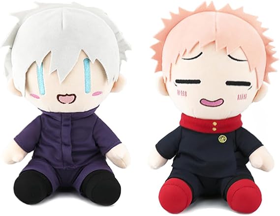 Zhongkaihua JJK Gojo Satoru Plush Toy 23 cm Anime Cushion Cotton PP Soft Padded Car House Sofa Christmas Decoration Pendant Ornament