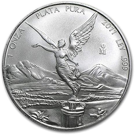 2011-Mo Silver Mexican Libertad 1 Onza ANACS-MS70