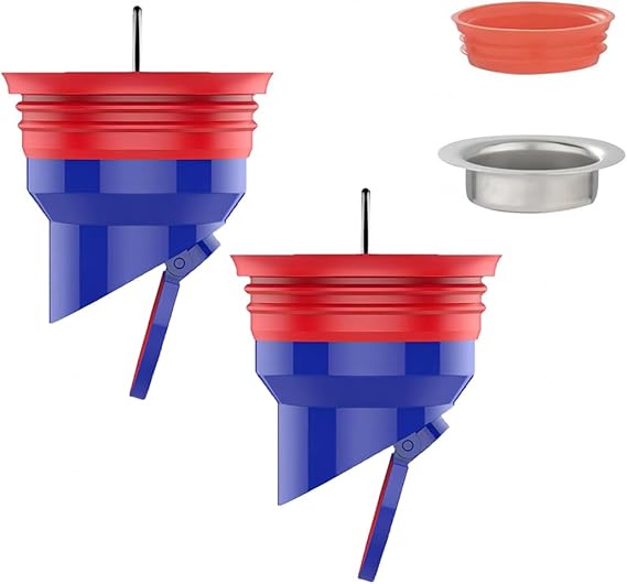 Qrity 2 PCS Shower Drain Core Plug and Backflow Preventer