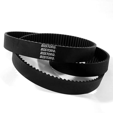 BESTORQ 255-5M-9 HTD Timing Belt, 255mm Outside Circumference x 9mm Width x 3.6mm Height, 5mm Pitch, 51 Teeth