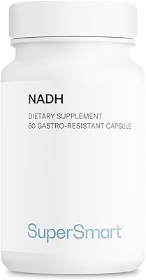 Supersmart - NADH 5mg per Day Reduced Nicotinamide Adenine Dinucleotide - NADH Supplement - Energy Pills | Non-GMO & Gluten Free - 60 Delayed Release Capsules