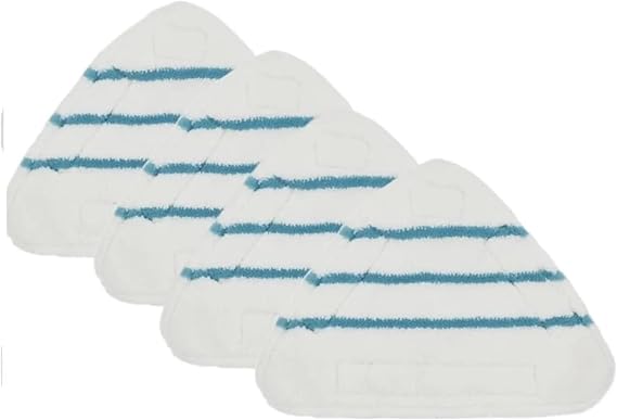 5pcs Floor Cloths Steam Mop Replacement, Washable Microfiber Pads, Triangular Pads, Steam Cleaner Tool