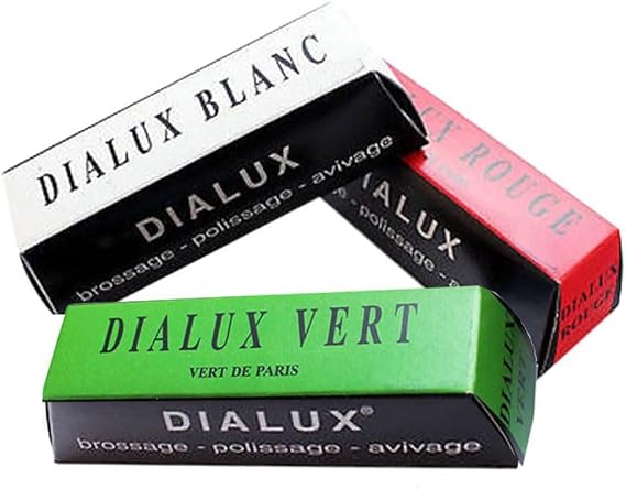 Jewelers Rouge Polish Gold Silver Jewelry Dialux Rouge Green White and Red -3 Bars by JTS