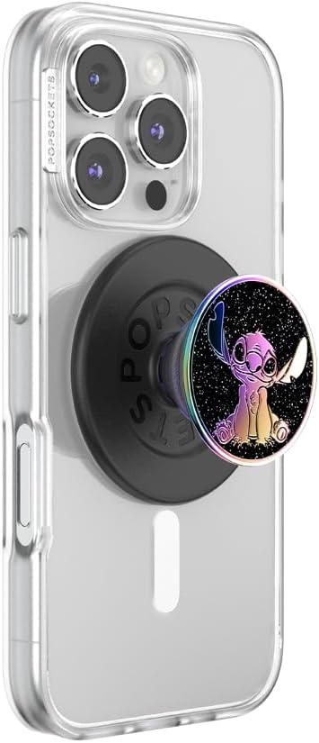 PopSockets Phone Grip for MagSafe, Magnetic Holder, Phone Stand, Disney Lilo & Stitch - Enamel Stitch