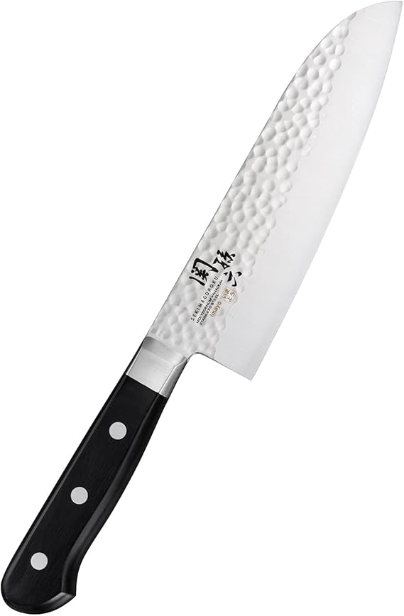 Kai Seki Magoroku Santoku Knife Imayou Hammered 165mm Made in Japan AB5456