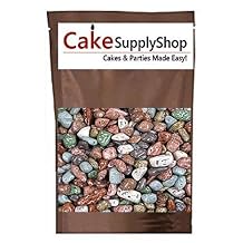 16oz Bag Beach River Sea Side Chocolate Stones & Rocks For Cake Decoration and Candy Buffets (RiverSide Stones)