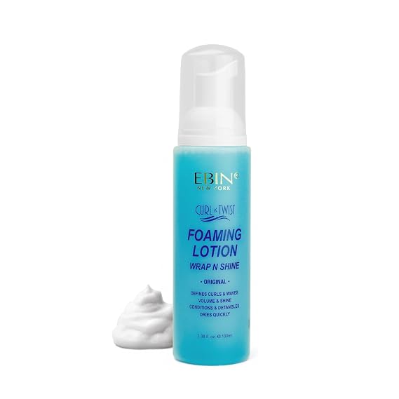 EBIN NEW YORK Curl & Twist Volumizing Foaming Lotion, 3.38 Fl Oz