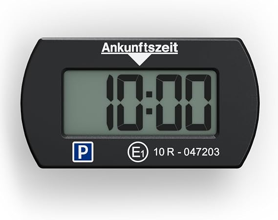 Needit elektronische Parkscheibe Park Mini I automatische Parkscheibe elektrisch mit Zulassung vom Kraftfahrt-Bundesamt I Digitale Parkuhr mit 2 Displays I maximale Funktion in minimalem Format
