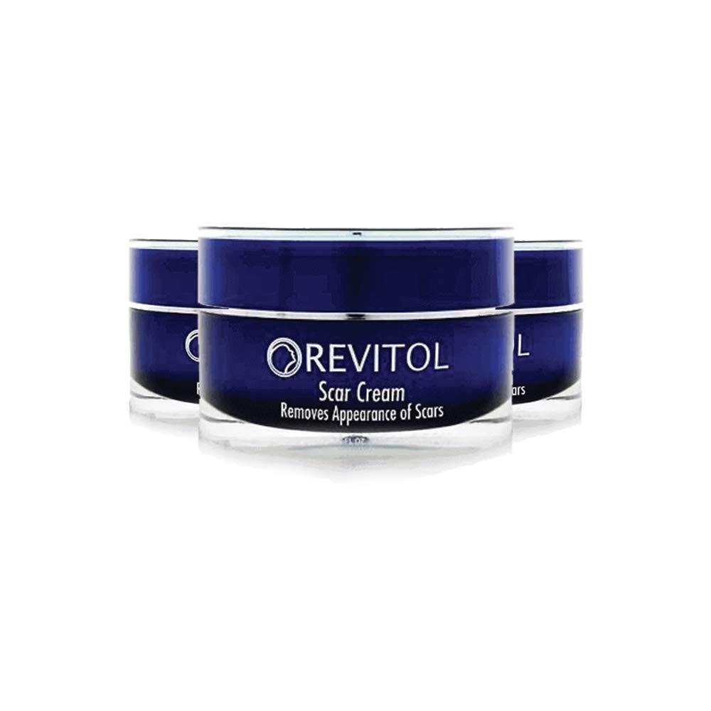 Scar Removal Cream – Effective with All Skin Types and Scar Types Including Acne Scars, Keloid Scars, Surgical, and More! Help Restore Your Skin Fast with our All-Natural Lotion ~ 3 Jars