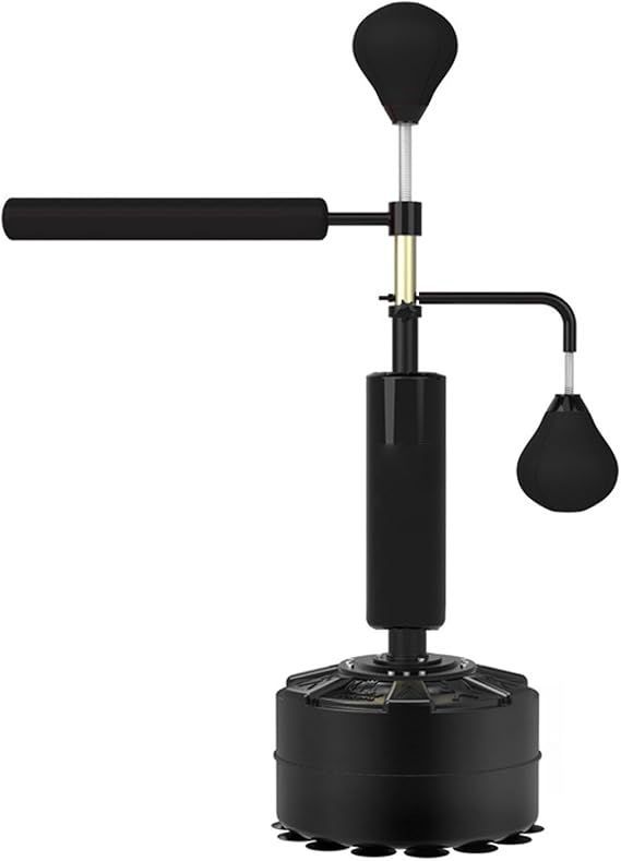 Freestanding Punching Bag, Boxing Equipment 360° Spinning Bar Free Standing With 2 Punching Ball，Heavy Boxing Bag With Stand For Adult Teens Kids, Kickboxing Bag With Suction Cup Base
