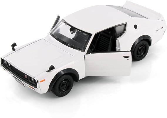 1973 Nissan Skyline 2000GT-R, White - Showcasts 37528-1/24 Scale Diecast Model Car