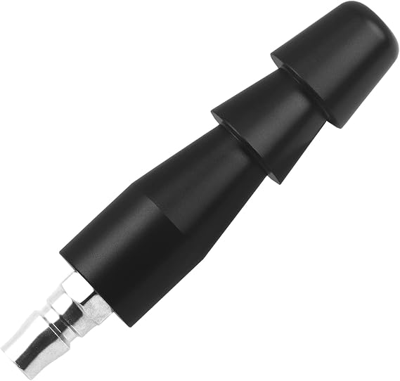 Adapter for Vac-U-Lock Tools with Quick Air Connector, Black | Single black adapter for quick attachment changes; for compatible pneumatic machines and removable accessories