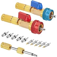 WADEO R134A Valve Core Quick Remover Installer, High Low Pressure Valve Core Remover Tool with Strong Sunction Valve Rod for R134A Refrigerant Air Conditioner System