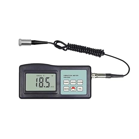 VM-6360 Digital Vibration Meter Acceleration Frequency 10Hz~10KHz Mechanical Motion Unbalance and Deviation Vibration Tester