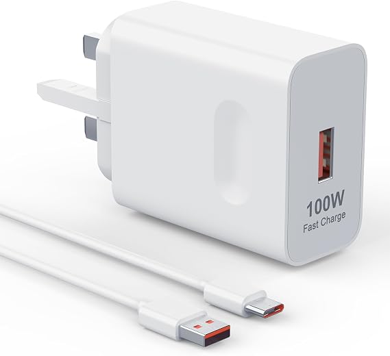 100W Fast Charger for Huawei P30 Pro P40 Pro Mate 20 Pro Mate 30 Pro P50 Pro Mate 40 Pro P60 Pro Pura 70 Mate 60 Honor 50 60 Magic4 Pro USB C Power