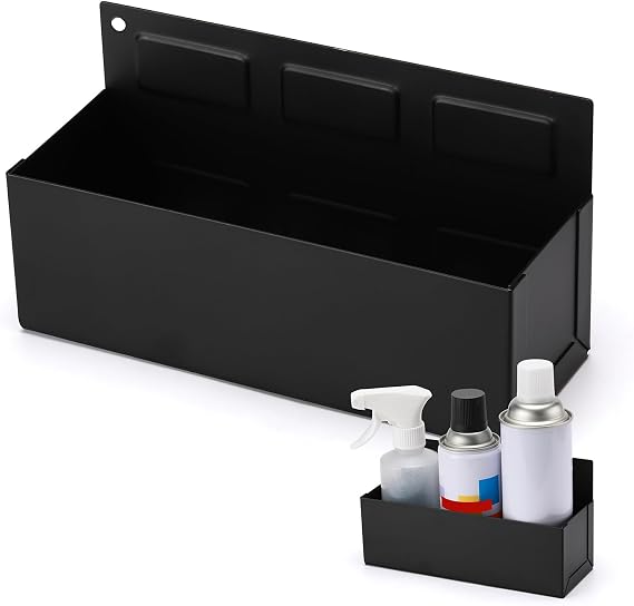 Magnetic Aerosol Spray Can Holder, 8.3" x 3" x 4.4", Magnet Toolbox Bottle Holder, Toolbox Storage Shelf for Chest, Garage, Workspace