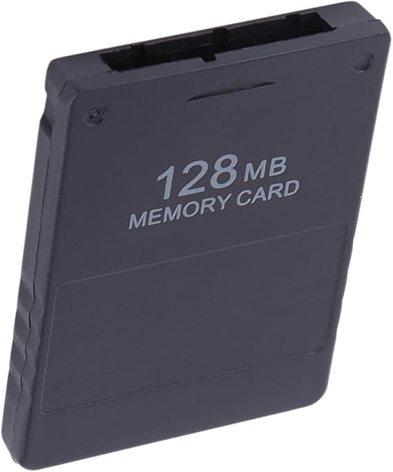 PS2 Memory Card, High Speed 128MB Memory Card for PS2 Games, 8M-256M Compatible Capacity for Gamers, Game Saves and Fast Loading