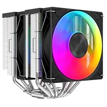 SAMA A60L Dual Tower CPU Air Cooler, 6 Heat Pipes, Dual 120mm ARGB PWM Fans, 265W TDP Cooling, Quiet 29dBA Operation, Premium Metal Finish, Intel LGA 115X/1200/1700/1851 & AMD AM4/AM5 Compatible