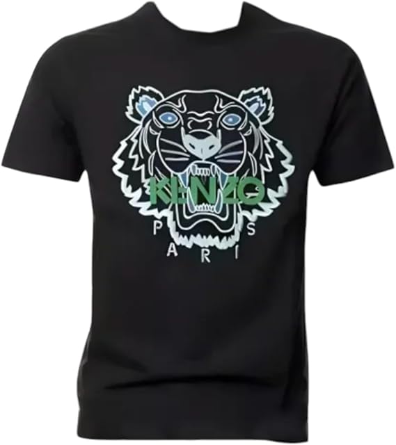 Kenzo Classic Tiger Graphic Relaxed Fit T-Shirt, Black (US, Alpha, Large, Regular, Regular, Black)