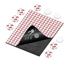 Magnetic Sheets with Adhesive Backing, 80mils Thick Extra Strong Flexible Magnet Sheets with Adhesive for Storage, DIY, Crafts & Fridge, Includes 10 Metal Discs, 8x10 Inch (1-Pack)