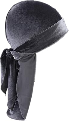 HZUX Fashion Head Wrap Durag Long Tail Beanies for MenWomen Headwraps Cap