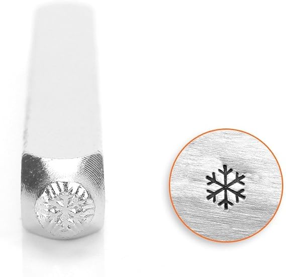 ImpressArt - Snowflake Signature Metal Design Stamp, 3mm