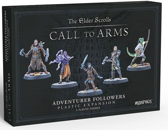 Modiphius Elder Scrolls Call to Arms - Adventurer Followers - Resin Black