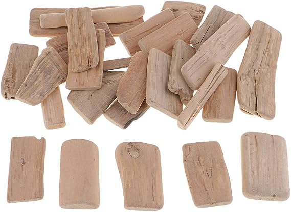 250 Driftwood Craft Floating Wooden Shelf for Wedding Vase Filler, 250g/Bag Christmas Ornaments DIY Crafts, Natural Driftwood Pieces Craft for DIY Decorating, Creating