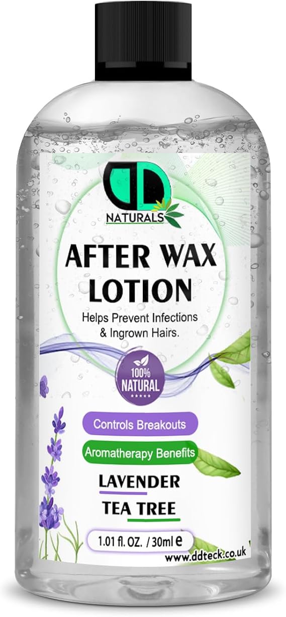 After Wax Lotion – Soothes & Calms the Skin, Hydrates & Nourishes, Prevents Ingrown Hairs & Bumps, Speeds Up Skin Healing, Cooling Sensation For All Skin Types (30ml)