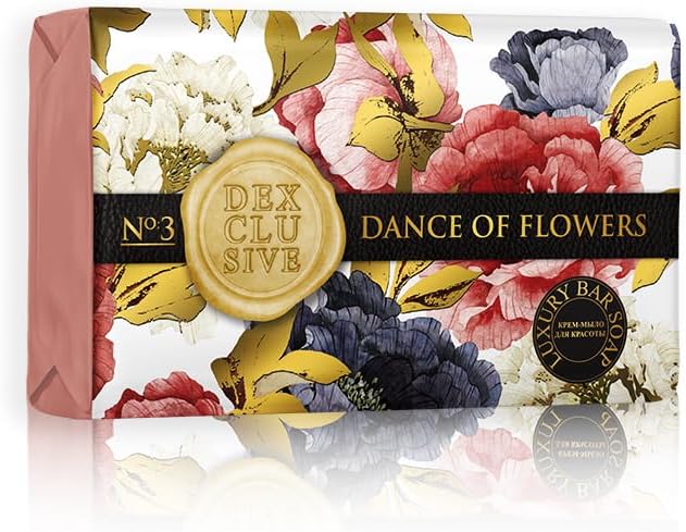 DEXCLUSIVE Dance of Flowers Doğal Banyo Sabunu 150 gr -%100 Bitkisel Yağlı, Kremsi ve Gliserinli Parfümlü Vücut Temizleyici
