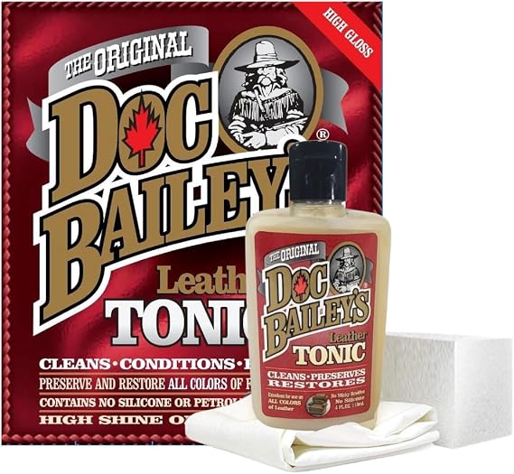 Leather Professional Grade Tonic - Condition, Clean, Repair & Soften - All-in-One Maintenance & All-Purpose Protection for Auto Detailers and Daily Use - Saddles, Auto Interiors, Apparel