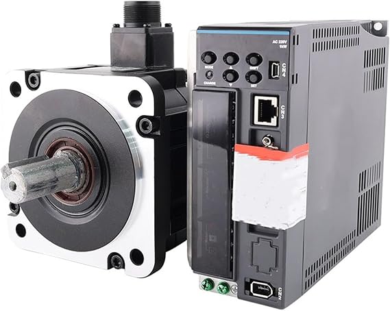 GTPBAO servo CNC 1000W 130x130mm Frame Flange Servo Motor 1KW 4.77N.m 2000RPM Servo Motor E21310RS1 17bit Encoder Servo Motor B3-1021-L Drive Industrial Controller (Size : 1000w Motor kit)