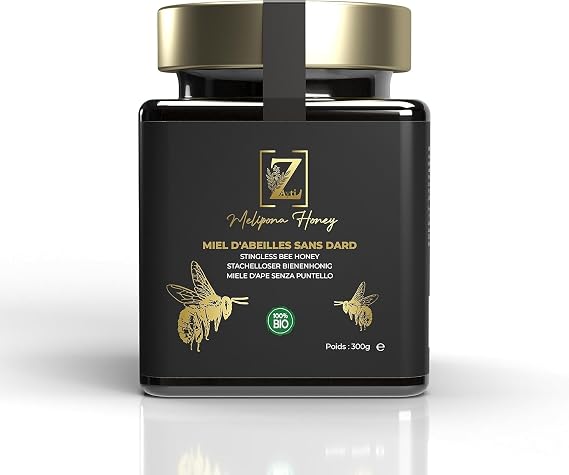 Mexican Melipona Honey 300g – Rare Honey from Stingless Bees – 100% Pure and Raw – Artisanal Harvest