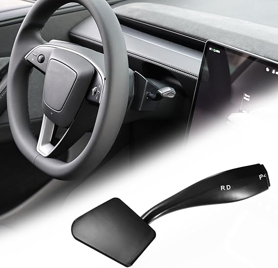 Physical Gear Selector Stalk for Tesla Model Y Juniper 2025 2026, Right Side Gear Shift Control Lever Retrofit Kit, OEM Style Shift Stalk Interior Upgrade Accessories