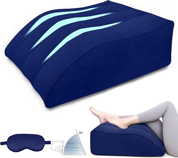 Inflatable Leg Pillow for After Surgery Leg Elevating Pillow for Back Support,Swelling & Circulation,Portable Wedge Pillow for Leg Support,Travel,Recovery,Knee Surgery,Back Pain & Everyday Comfort