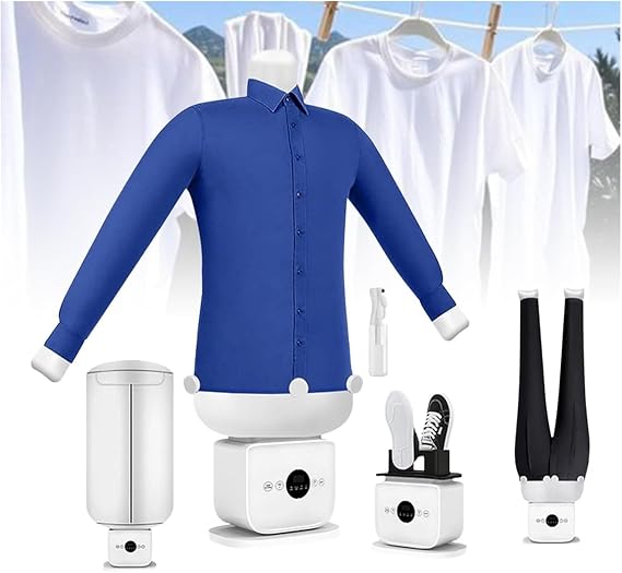 Automatic Steam Ironing Machine, Automatic Ironing Machine, 1400W Foldable Steam Iron, 109 Pores Inflatable Shirt Ironing Machine for Any Fabric Type Clothing & Shoes C
