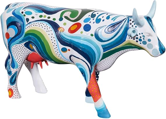 CowParade Cow - That*s 70's Cow (L) - Resin 12" 46818