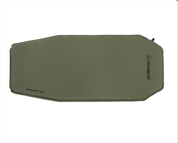 Snugpak Basecamp Ops Self Inflating Midi Mat, Air Mat with Non-Slip Bottom, Olive