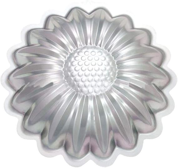 SYHL Sun flower Cake Pan, Kids 3D Birthday Cake Pan, Aluminum Alloy Cake Molds Nonstick Baking Tools.