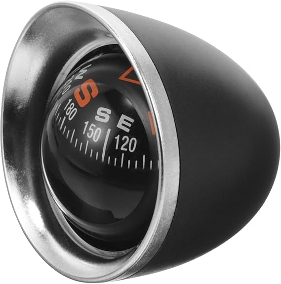 Car Compass Ball Mini Automotive Compass Ball Dashboard Boat Self-Adhesive Mounted Automotive Interior Decoration Accessories for Dashboards Boats Trucks